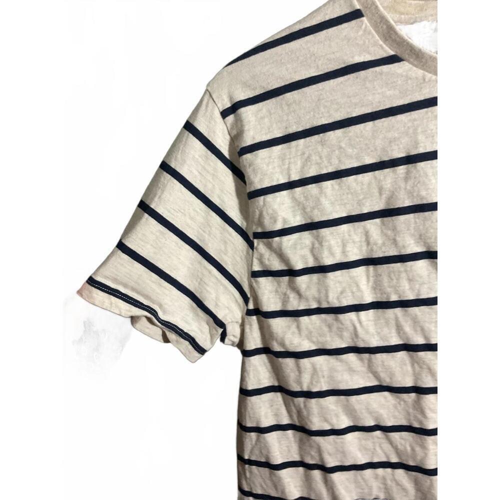 Denim & Flower Striped Tee With Mushroom  - XL - Picture 4 of 7